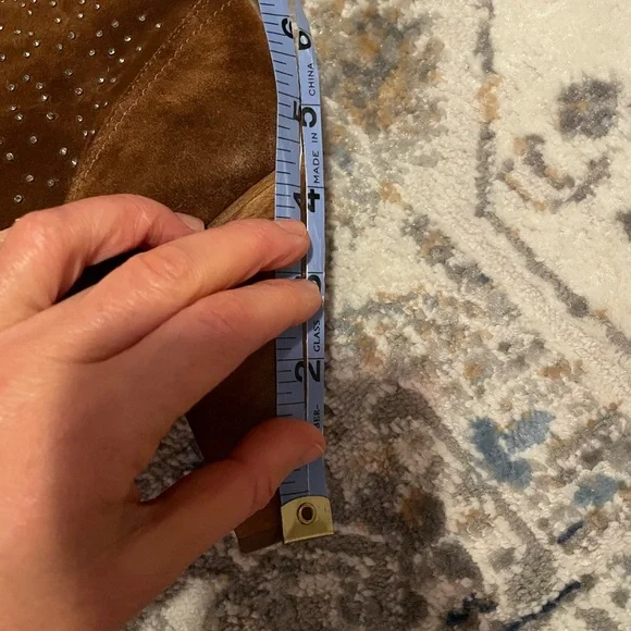 Barney’s New York Co-Op 9.5 Brown Leather Studded Boots - Picture 4 of 4